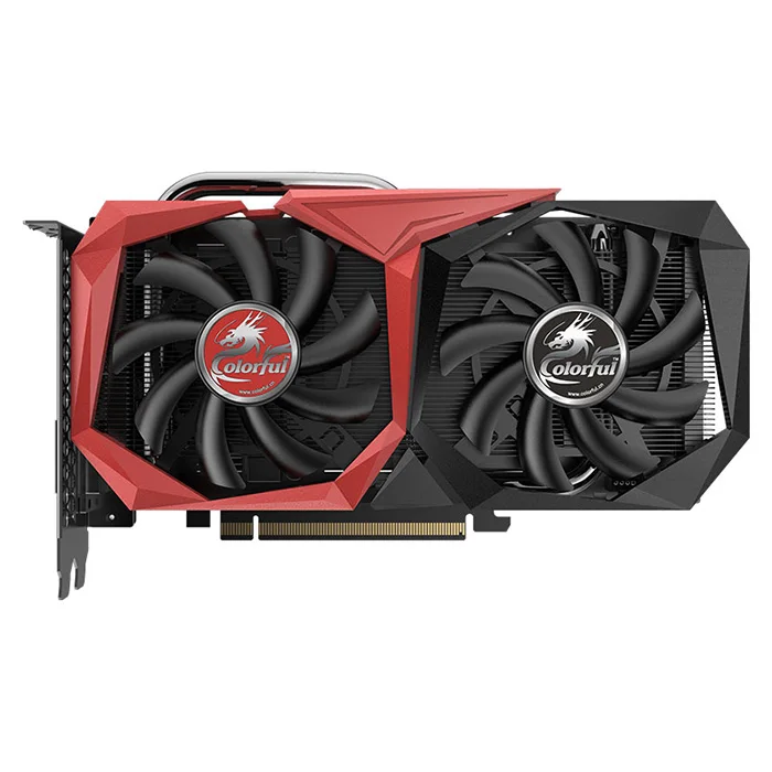 Цветная видеокарта GeForce GTX 1660 6G NVIDIA 1530 МГц GDDR5 6 ГБ cuda ядрами 1408 DP HDMI DVI двойные