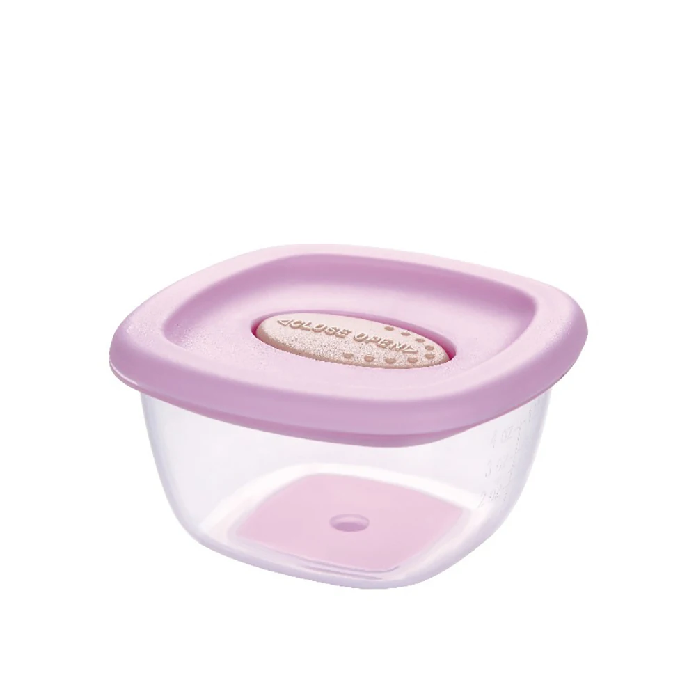 4 шт BPA бесплатные детские блоки набор контейнеров для хранения еды с герметичными многоразовые крышки банки безопасны для микроволновой морозильной камеры продукт младенца