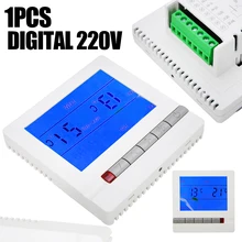 Mayitr AC 220V Wall Mounted Digital LCD Thermostat Room Floor Heating Programmable Temperature Control Thermostat lcd wireless smart programmable thermostat for heating system app control