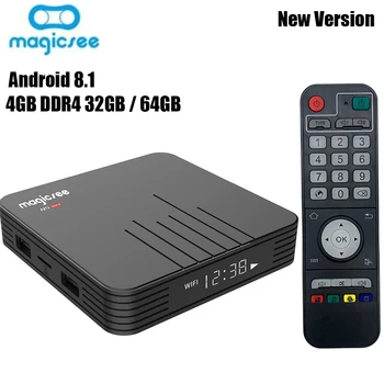 

Original MAGICSEE N5 Max TV Box Android 8.1 Amlogic S905X2 4GB 32GB / 64GB ROM 5GHz WiFi Bluetooth Set-top Box 4K Media Player