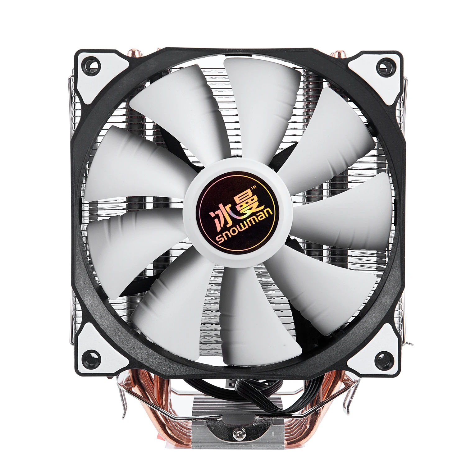 ثلج 4PIN وحدة المعالجة المركزية برودة 6 heatpipe واحدة مروحة التبريد 12 سنتيمتر مروحة LGA775 1151 115x1366 دعم إنتل AMD