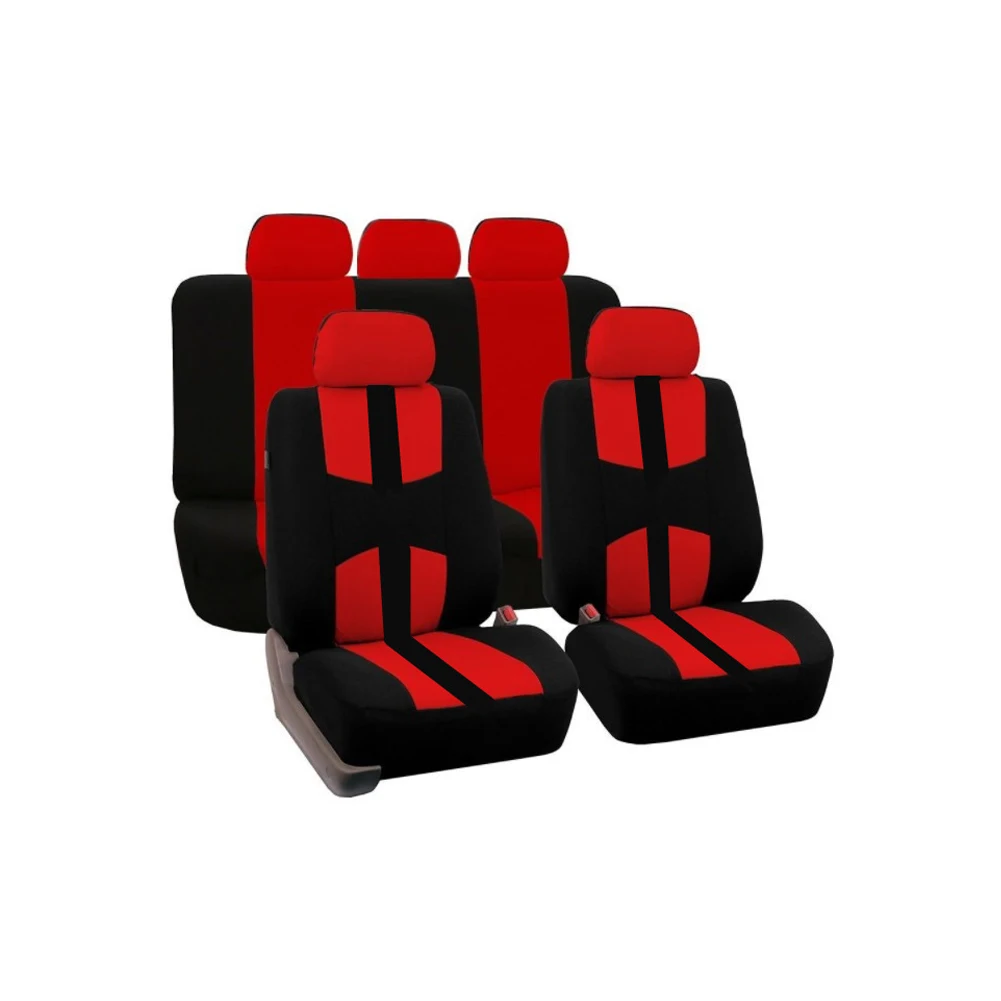 

9pcs Set Rear Front Car Seat Cover Universal Automobiles Seat Covers Protector Polyester Four Seasons