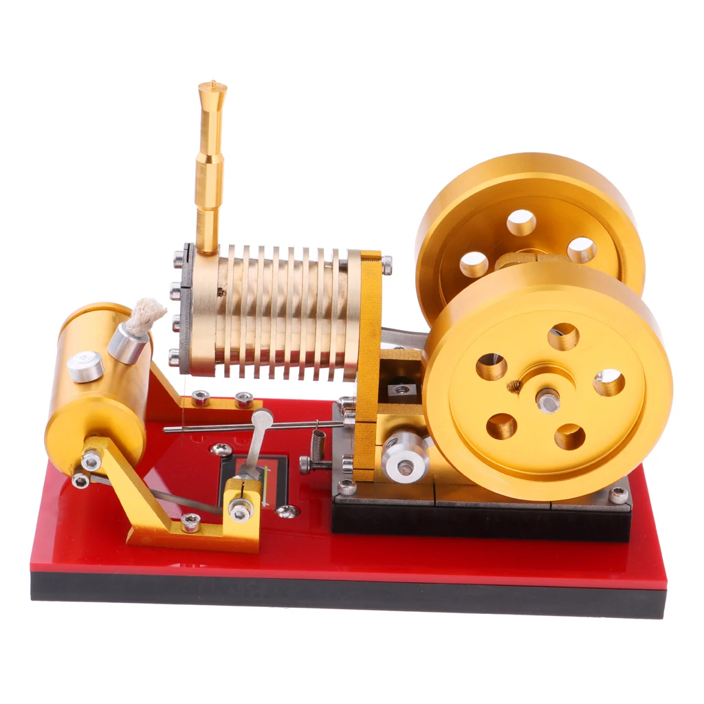 

Flame Licker Eater Pattern Double-flywheel Stirling Engine Motor Hot Air Steam Power Generator Model Physical Experiment