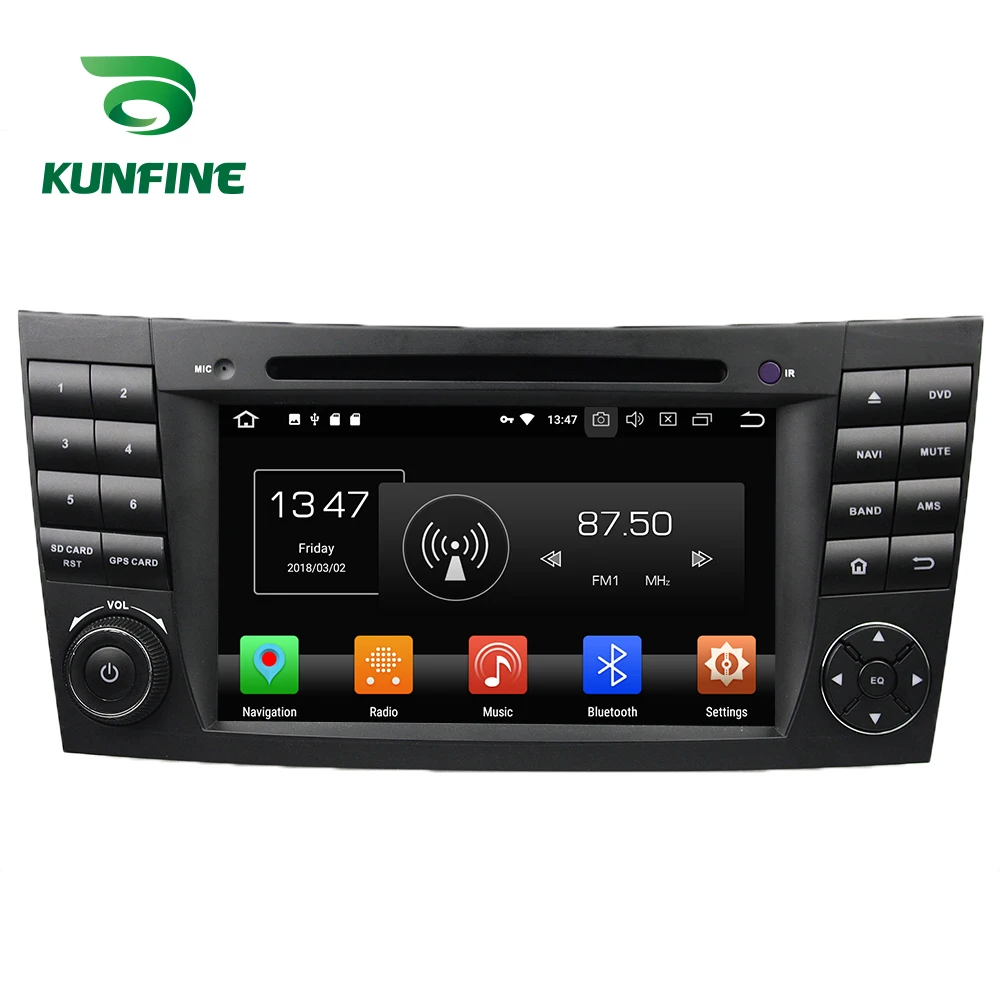 KUNFINE Quad Core 2GB RAM Android 8.1 Car DVD GPS Navigation Multimedia Player Stereo For Benz E-Class W211 2002-08 Radio | Автомобили и