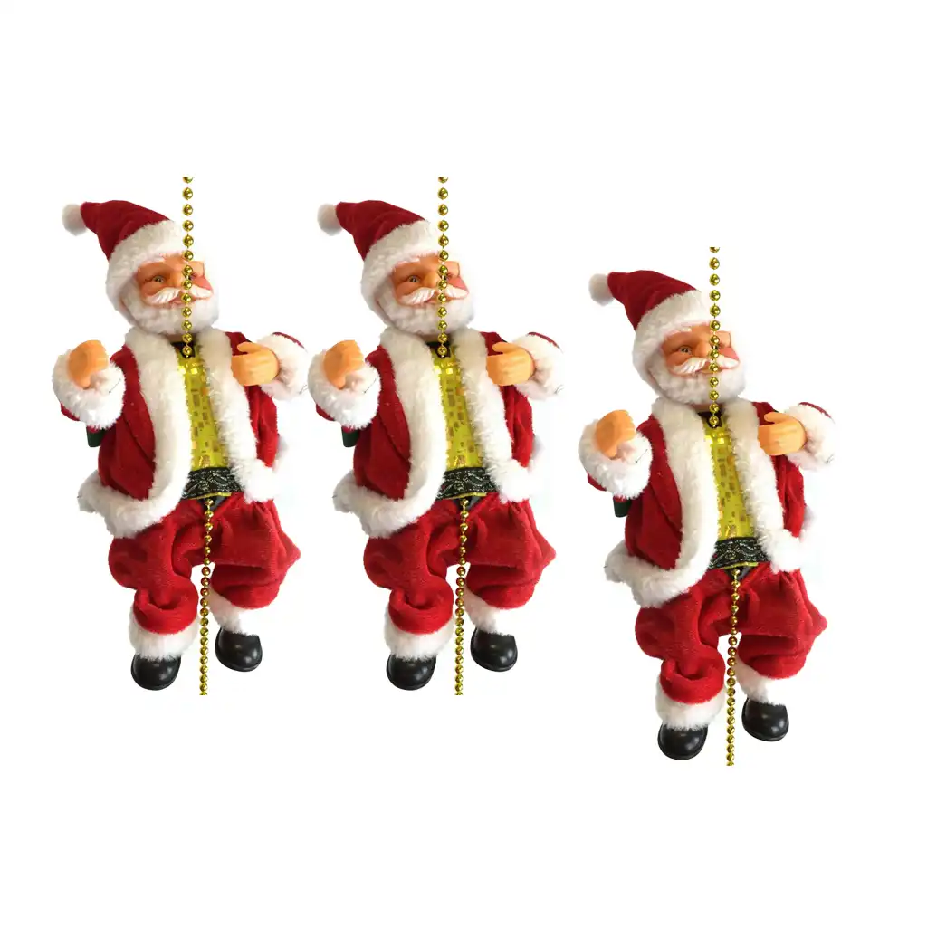 Paket 3 Listrik Animasi Climbing Santa Claus Di 3ft Manik Manik