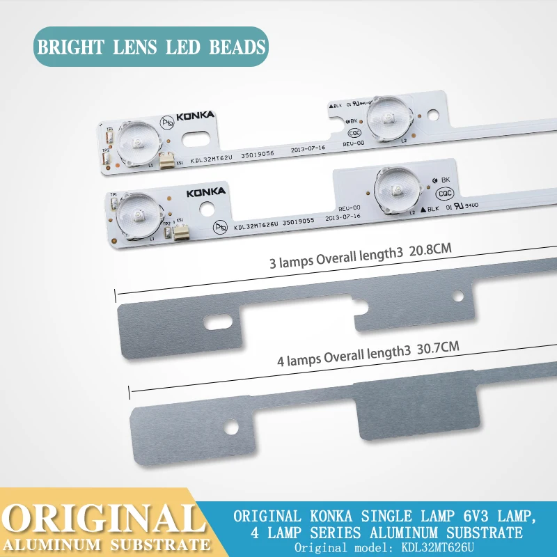 

new original light bar for Konka KDL32MT626U light bar 35019055 35019056 aluminum substrate light bar 6v A set of 4 pieces