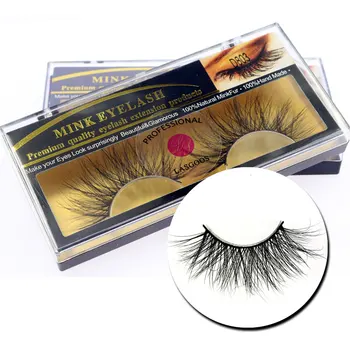 

LASGOOS New Style D803 Mink Hand-made 25mm Crisscross Long Thin False Eyelashes Lashes Artistic Eye Lashes Extension Lines