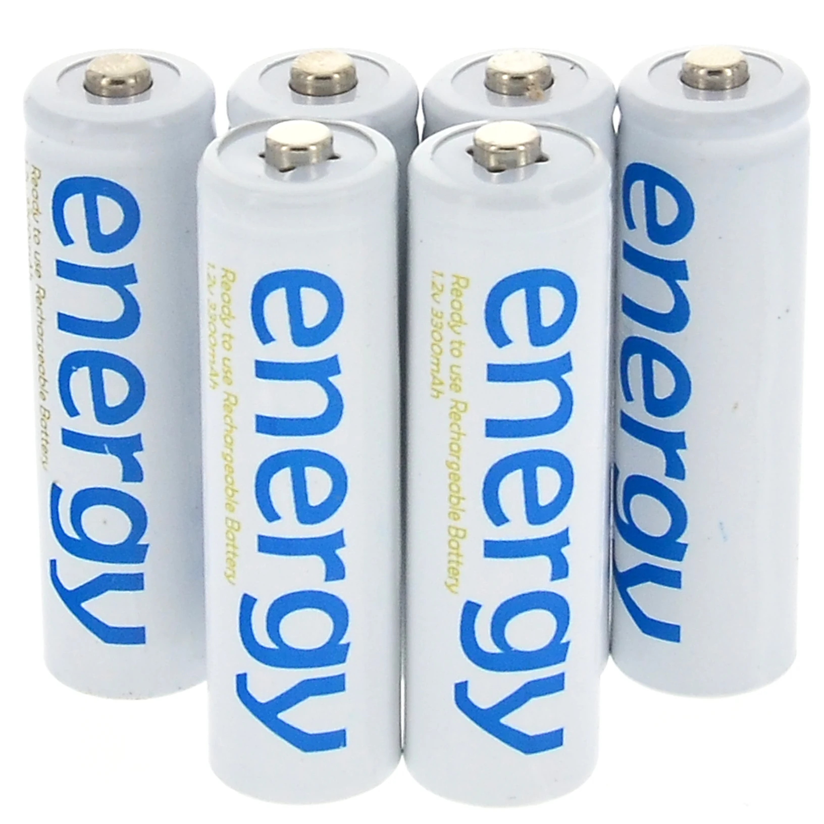 

6x AAA 3A 2000mAh 1.2V Ni-Mh Energy Rechargeable Battery White Cell for RC MP3