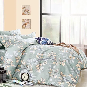

3pcs/set Flower Leaves Geometric Pattern Bedding Set Luxury Duvet Cover Pillowcases Cover Set Bed Decoration Home Textile