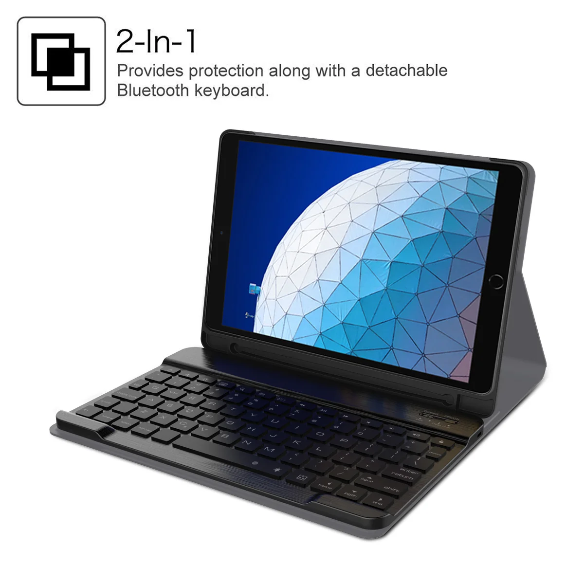 Для iPad Air 3 2019 съемный чехол с беспроводной клавиатурой Bluetooth кожаный флип для