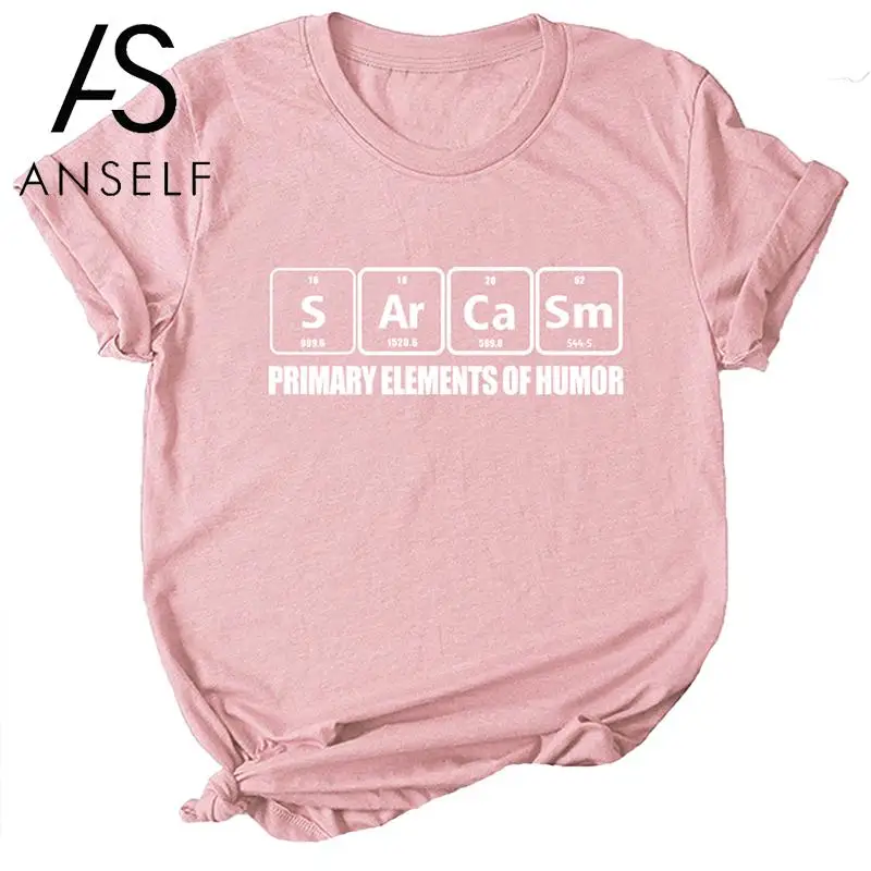 

Anself Summer Tops for Women 2019 Casual Cotton T-Shirt Solid Color Letter Print O Neck Short Sleeve Cute Tee Tops Pullover