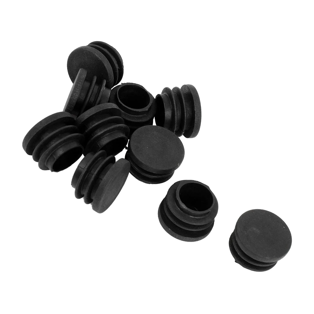 10 قطعة أسود 22 مللي متر يغطي أنبوب الأنابيب القطر ختم المفصلي نهاية كاب إدراج