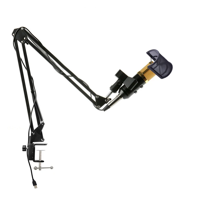 

Capacitor USB Microphone Computer Upgrade Audio Studio Vocal Recording KTV Adjustable Volume Microphone Set