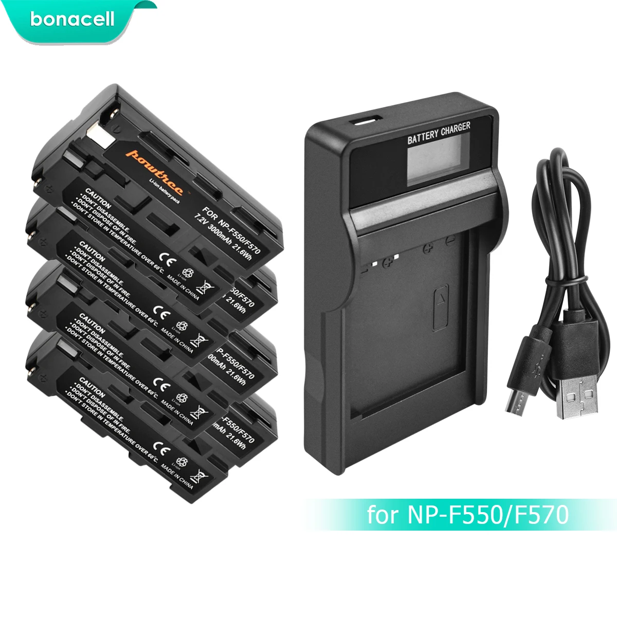 Skup Bonacell 3000mAh NP F550 NP F550 NPF550 bateria + LCD ładowarka do sony NP F330 NP F530 NP F570 NP F730 NP F750 Hi 8 GV D200 L10
