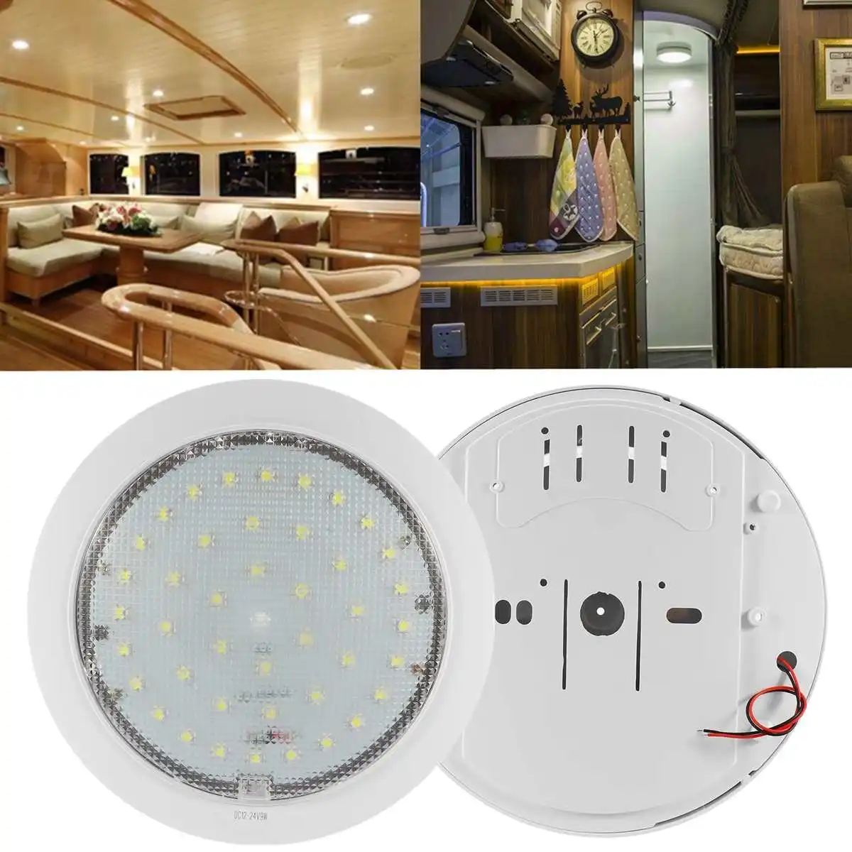 

42pcs 2835 SMD 6500K FOR Caravan/Motorhome/Trailer/Boat Surface 12V Ceiling Light Cool White LED Fixture Mount Interior Lights