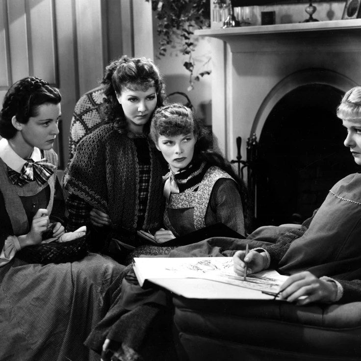 Little Women Frances Dee Jean Parker Katharine Hepburn Joan Bennett 1933 Photo Print (28 x 22) |