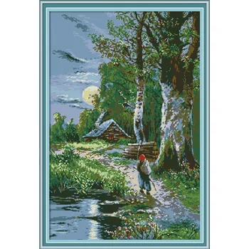 

Diamond Embroidery Full Display Diamond Mosaic Beautiful view Diamond Painting Chinese Cross Stitch Home Decor For Babyroom