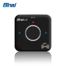 Binai bluetooth музыкальный аудио приемник адаптер 3,5 мм AUX NFC Hands музыкальный адаптер ключ для наушников динамик