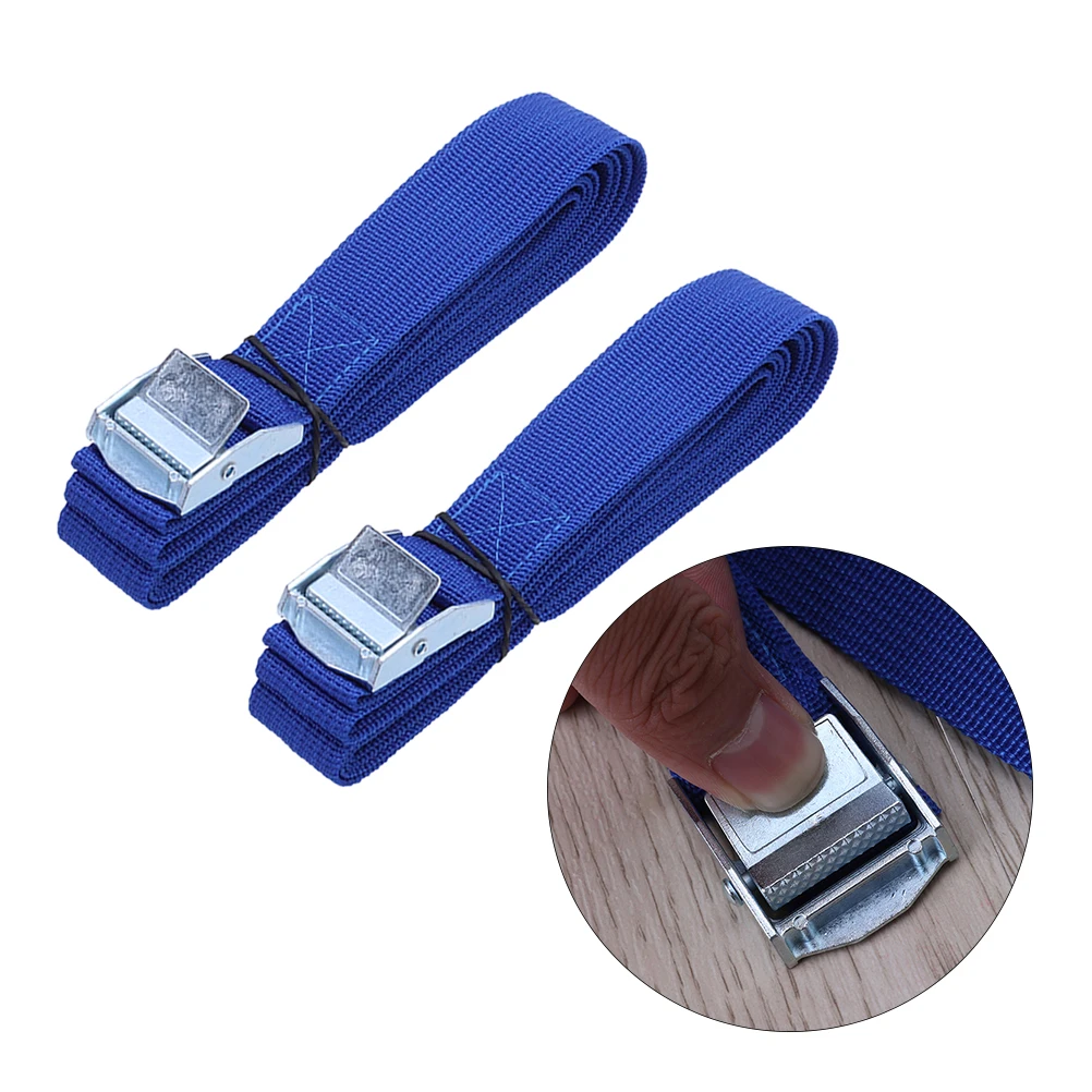 

2 Pcs 250x2.5cm Car Luggage Lashing Straps With Buckle Nylon Straps For Cargo Roof Rack Luggage Kayak Carrier Car Tension Rope
