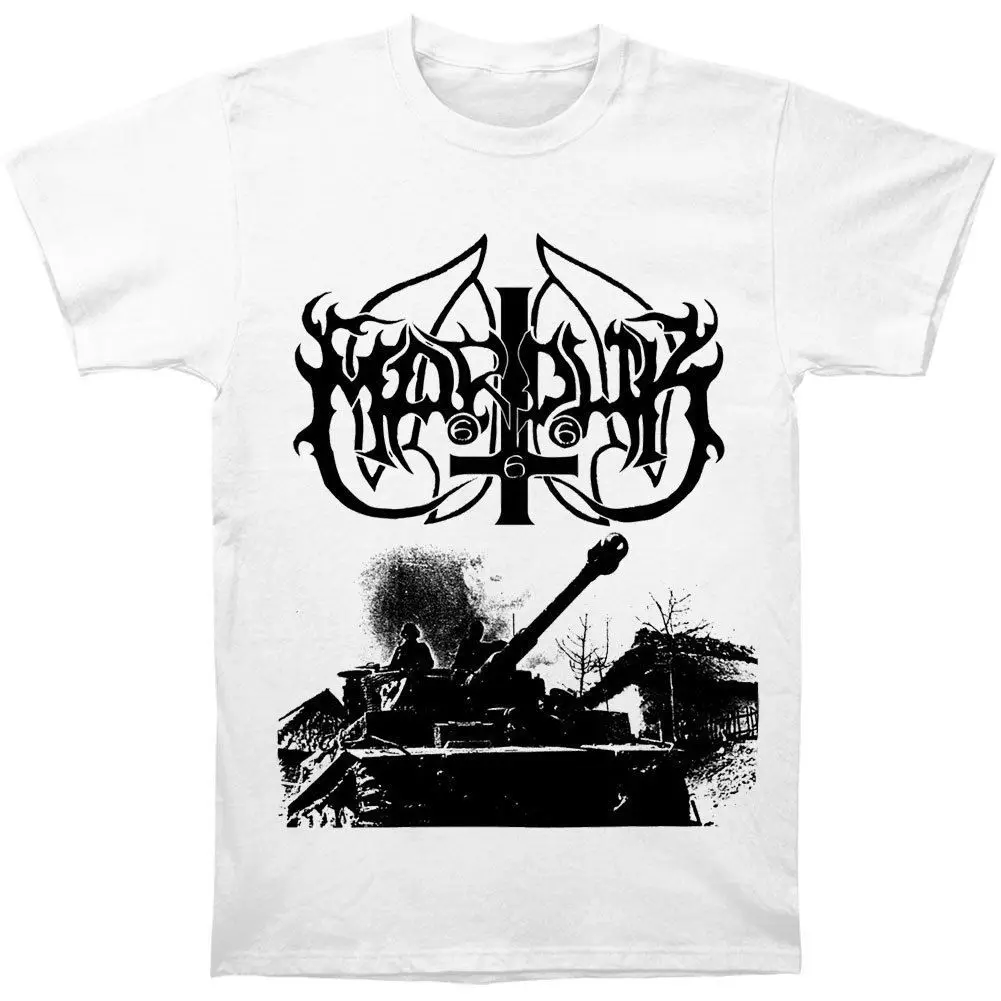 

Marduk Men's Panzer/White T-shirt Medium White 2018 Summer New Brand T Shirt Men Hip Hop Men T-Shirt Casual Fitness Top Tee