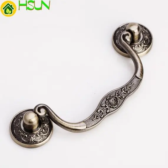 

3.75'' Vintage Dresser Drop Pull Handle Drawer Pulls Handles Antique Bronze / Kitchen Cabinet Knobs Handle Pull Decor Hardware