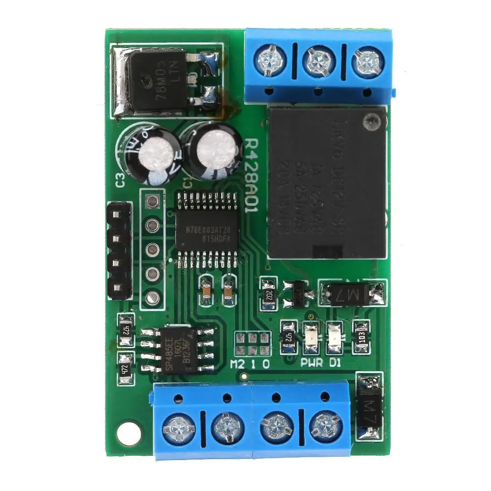 Многофункциональный релейный модуль с последовательным портом RS485 MODBUS RTU 12 в 1