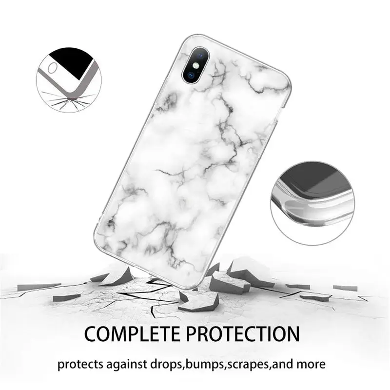 Чехол Ottwn для iPhone 11 чехол 7 8 6 6s Plus Pro XS Max XR X 12 телефона с мраморной текстурой мягкий