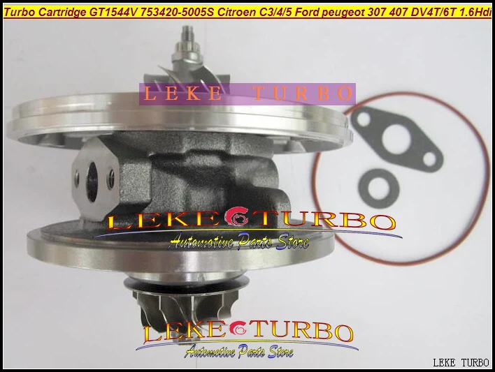 TURBO Cartridge CHRA OF GT1544V 753420-5005S For CITROEN C3 C4 C5 FORD PEUGEOT 307 407 DV4T DV6T 1.6L Hdi turbocharger (1)