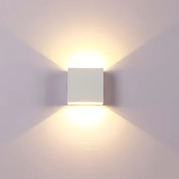 

6W LED Wall Lamp Indoor & Outdoor Aluminum Wall Light Surface Mounted Cube LED Garden Porch Light