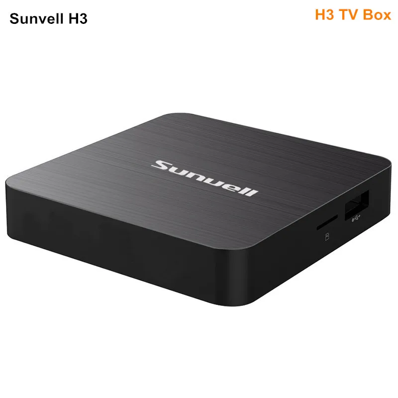 Sunvell H3 ТВ Box Allwinner Android 7 0 2.4g WiFi 100 Мбит/с Поддержка 4 K H.265 3D игры видео 2 GB Оперативная
