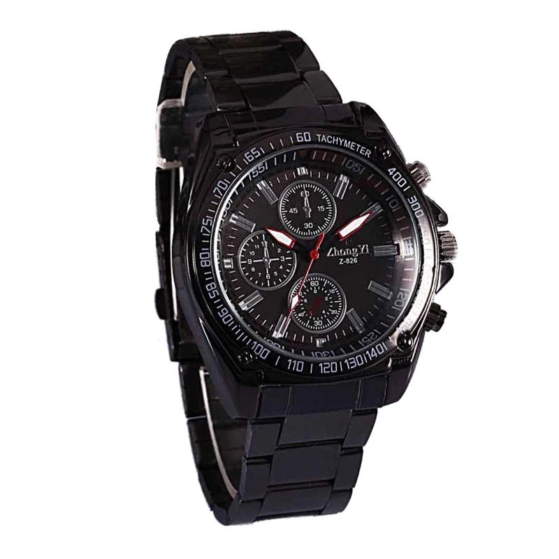 

Men Steel band Leisure Waterproof Quartz Watch