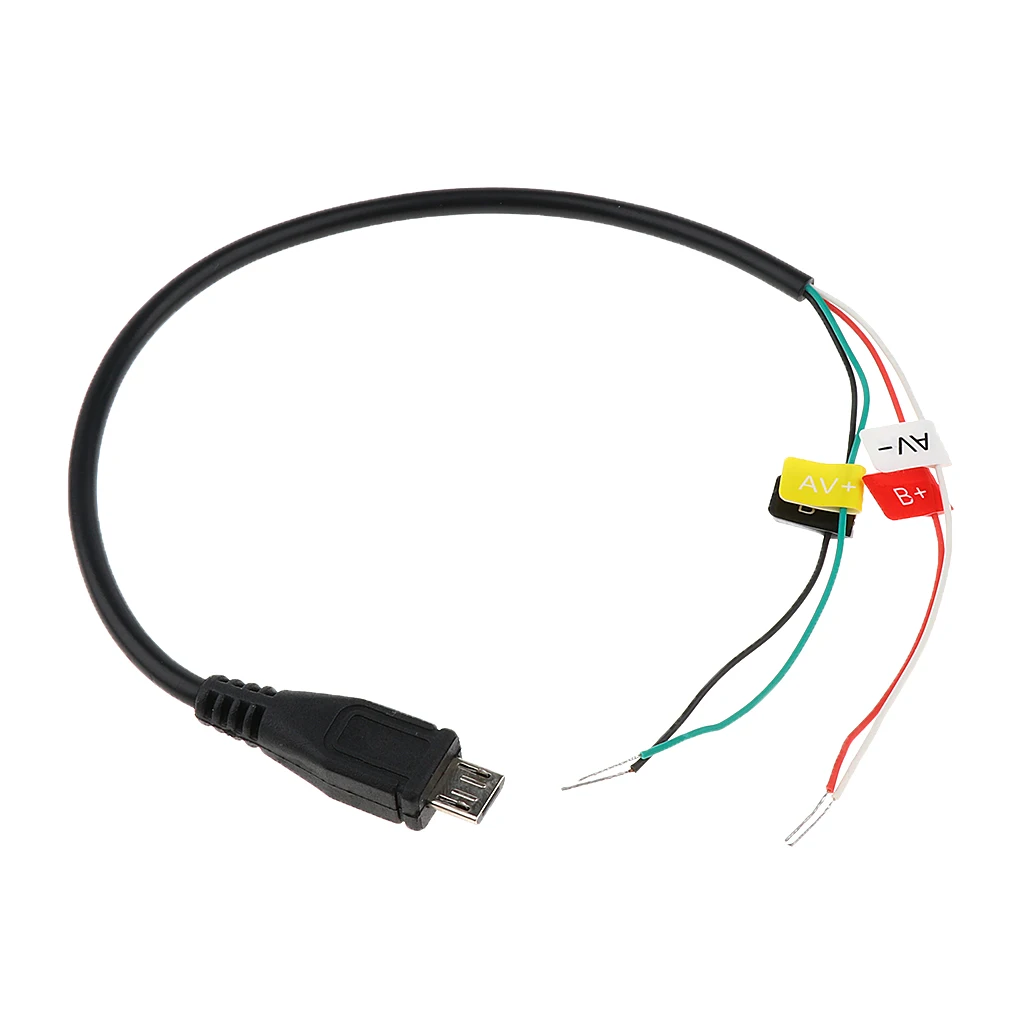 

Micro USB To AV Out Cable Cord Wire Line for Latest SJ4000 Action Camera FPV