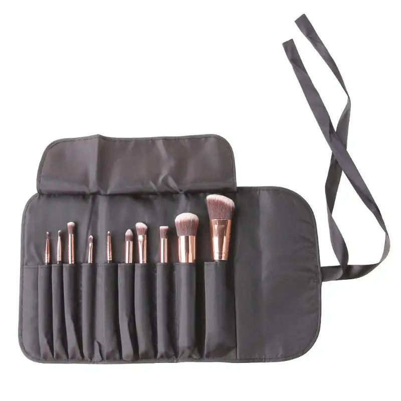 

10pcs Makeup Brush Set Kits Professional Cosmetic Contour Shadow Eyeliner Face Blush Powder Foundation Brush with Bag case