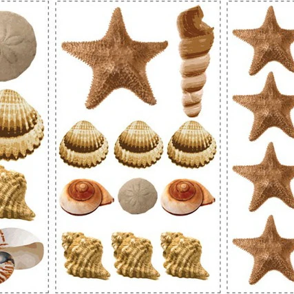 Roommates Baby Room Wall Decorative Sea Shells Peel And Stick Decals | Дом и сад