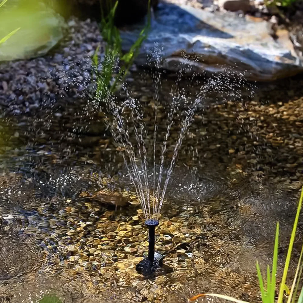 Houkiper 6 в 1,8 Вт солнечная панель Ландшафтный бассейн садовые фонтаны Съемная солнечная мощность декоративная водяной насос фонтана
