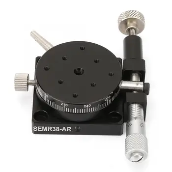 

R38 Manual Rotation Stage Rotating Platform Accuracy Bearing Sliding Tuning Stage 38mmx20mm linear rails New