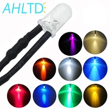 100X F5 5mm Round 20cm Pre Wired DC 12V LED Lamp Light Bulb White Red Blue Green Yellow White Warm White Diode Emitting Diodes 100X F5 5mm Round 20cm Pre Wired DC 12V LED Lamp Light Bulb White Red Blue Green Yellow White Warm White Diode Emitting Diodes