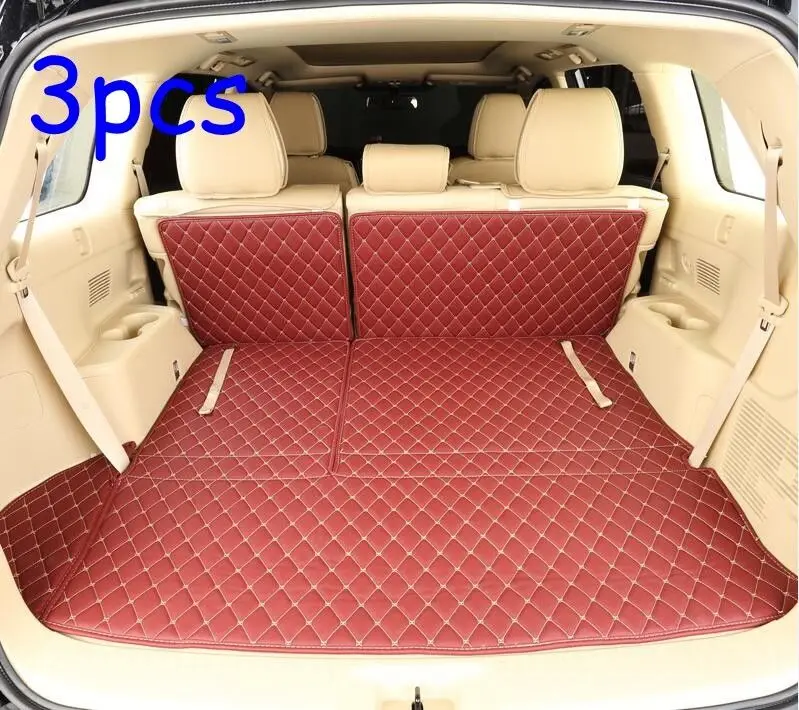 1/3/5 шт. кожаный коврик для багажника автомобиля Toyota Highlander 2015 2018| |