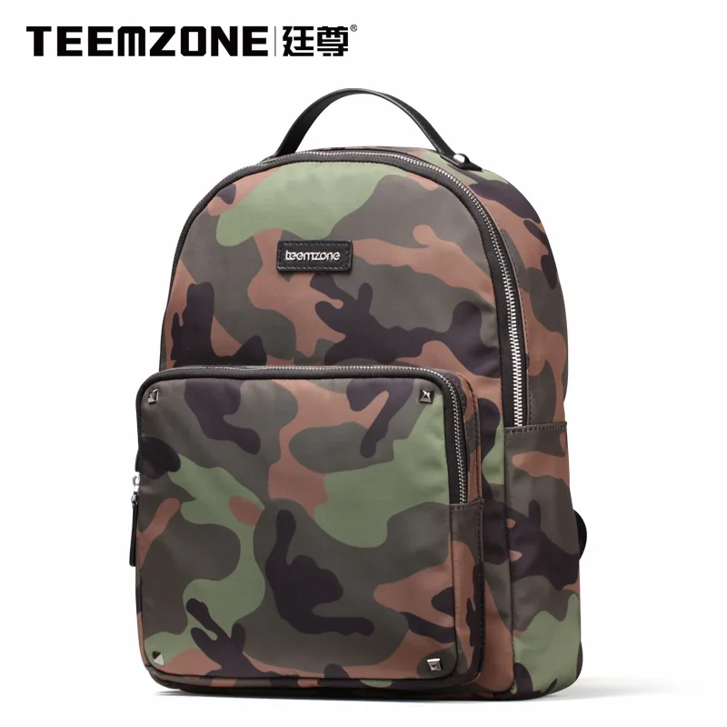 

Brand Teemzone Men And Women Canvas Waterproof Backpack Casual Travel Beach Bag Laptop Backpack Teenagers School Bags Free Ship