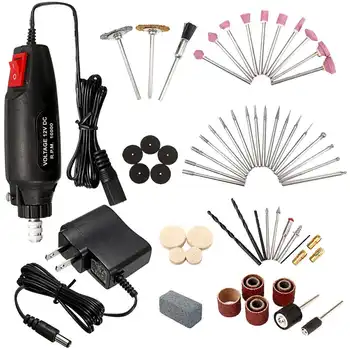 

60Pcs/Set Electric Polishing Grinder Rotary Tool Kit Multi Drills Machine Accessories Engraving Grinder Power Tools Storage Box