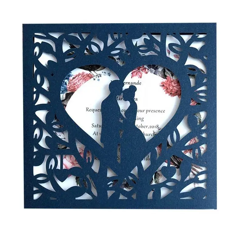  10pcs Bride And Groom Wedding Invitations Cards Greeting Cards Event Party Supplies For Wedding Bir - 32971081629