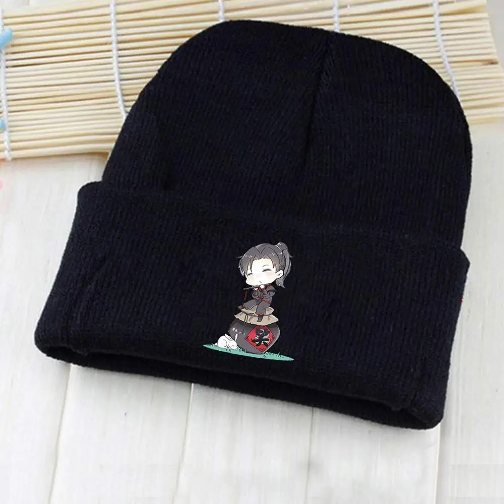 Giancomics Mo Dao Zu Shi Beanie шапка Wei Wuxian Lan Wangji фигурка Зимняя Теплая эластичная Otaku Косплей