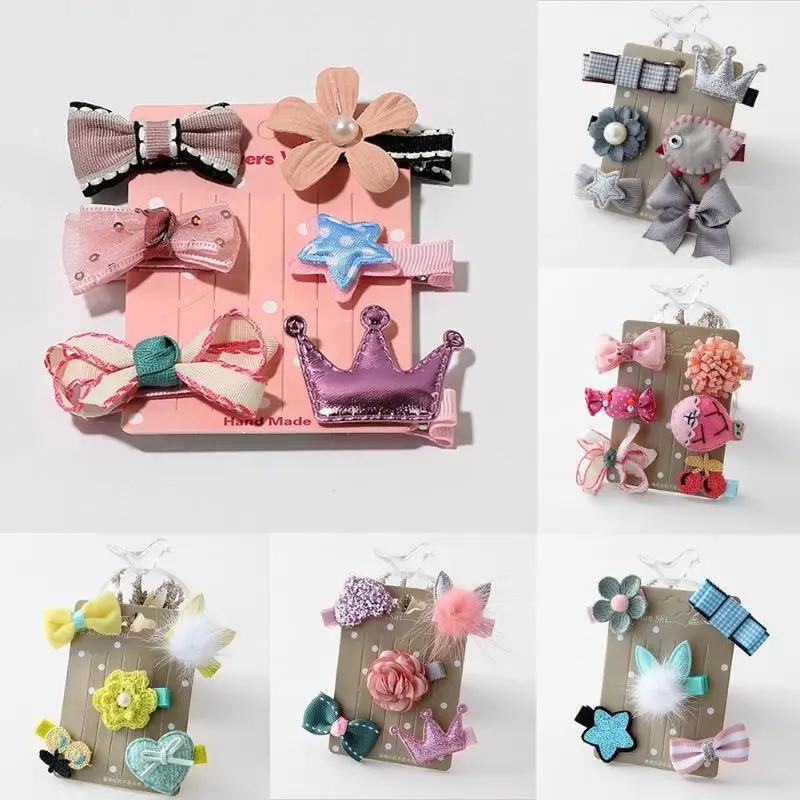 

Cute Kids Girls Baby Hair Clips Hair Pins Rubber Hair Clips Rope Headgear Set Hair Accessories For Baby Headwear Christmas Gift