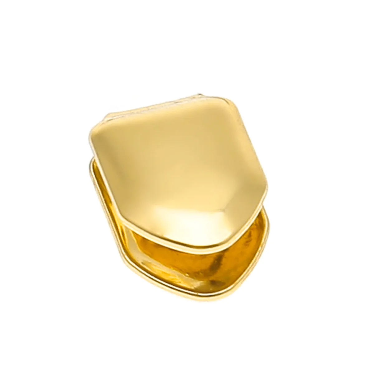 Gold Plated Single Tooth Cap Cosplay Dental Top Bottom Cover Alloy
