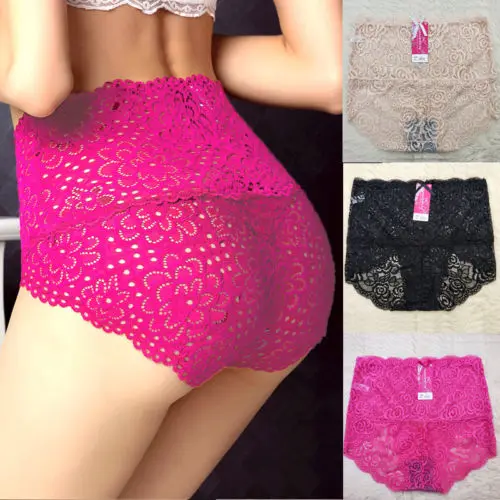 

Women Fashion Sexy Lace Briefs High Waist Underwear Panties Knickers G-string Shorts Sexy Lingerie