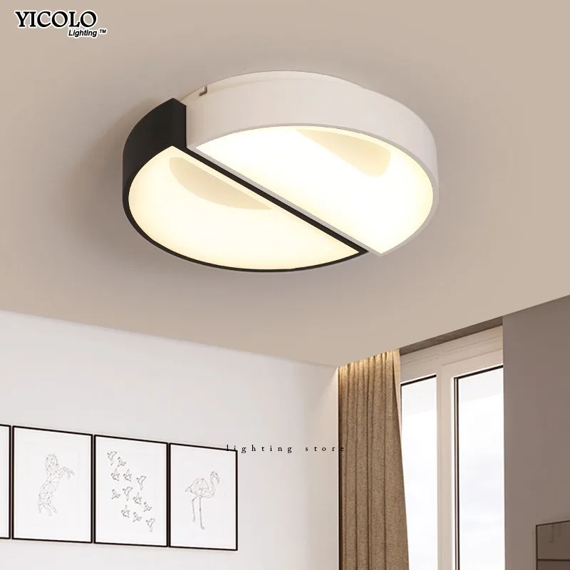 

Fashion LED Ceiling Lights For Living Room Study Room Bedroom Luminarias Para Teto Lighting Lamps Surface Mounted With Remote