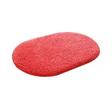 Толстые плюшевые Микрофибры бархат абсорбент анти-скольжения декоративный коврик Твердые домашние овальные декоративный коврик декоративные