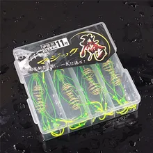 Флуоресцентный 4 шт. высокое качество захват способность рыболовный крючок для наживки увеличение успеха скорость ловли большой рыбы 8#-13