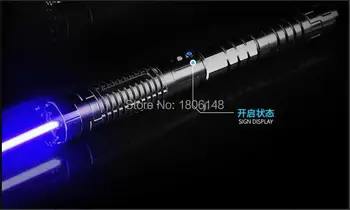 

High Power Blue Laser Pointer 80W 800000m 450nm Lumen Focusable Burning Lazer Burn Paper Lit Cigarette Cutting Hunting+5 caps