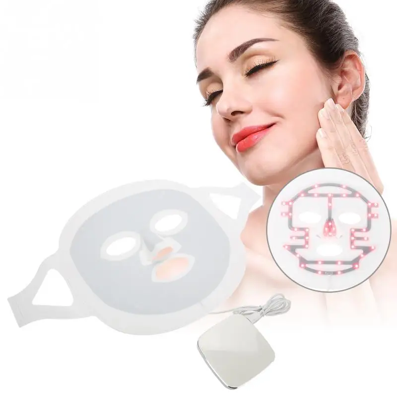 

3 Colors LED Light Photon Face Mask Skin Rejuvenation Acne Removal Skin Beauty Device